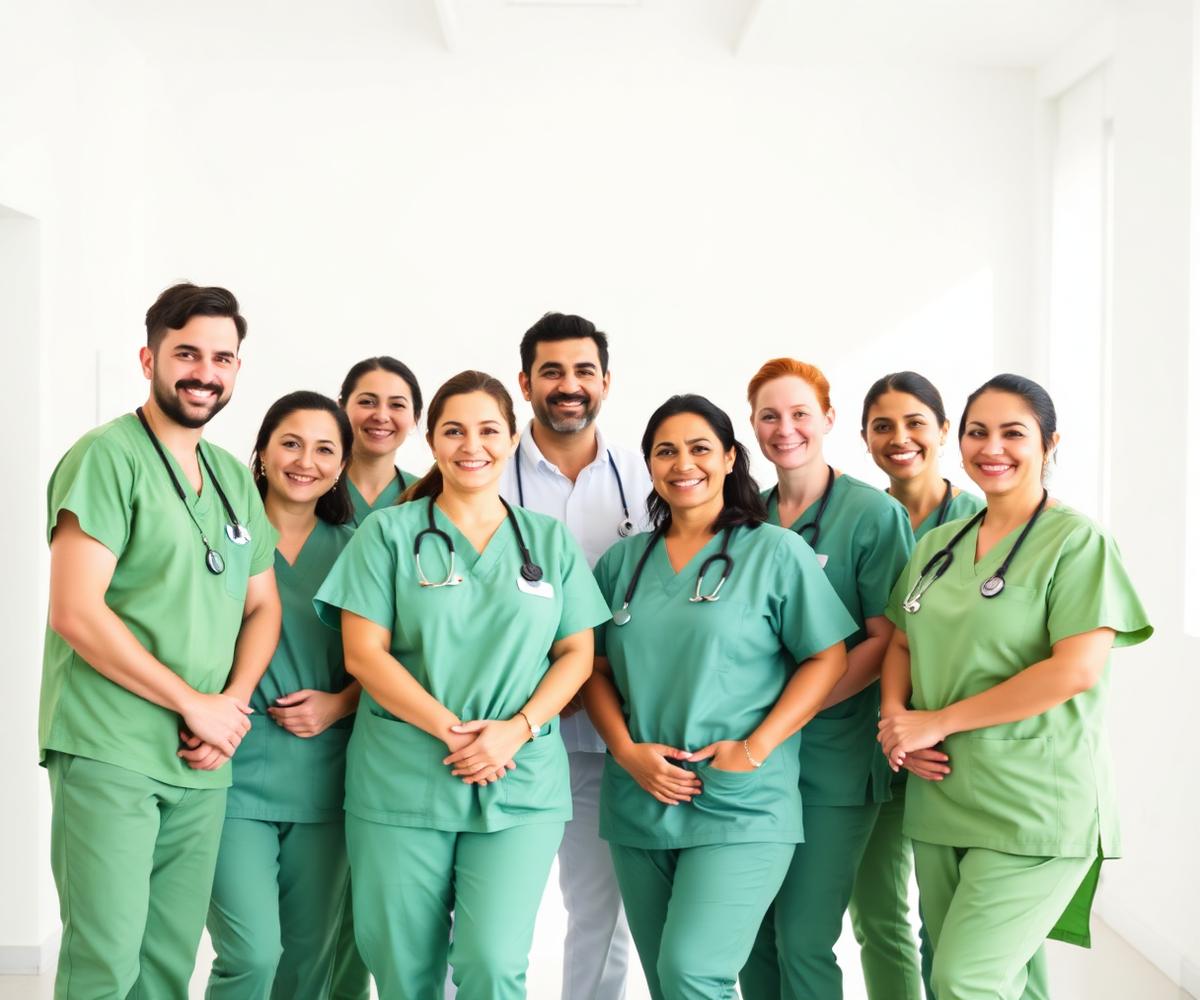 Equipe multidisciplinar da Nutrienfe reunida em um ambiente claro